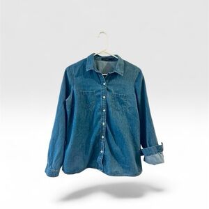The Limited Sky Blue Denim Top